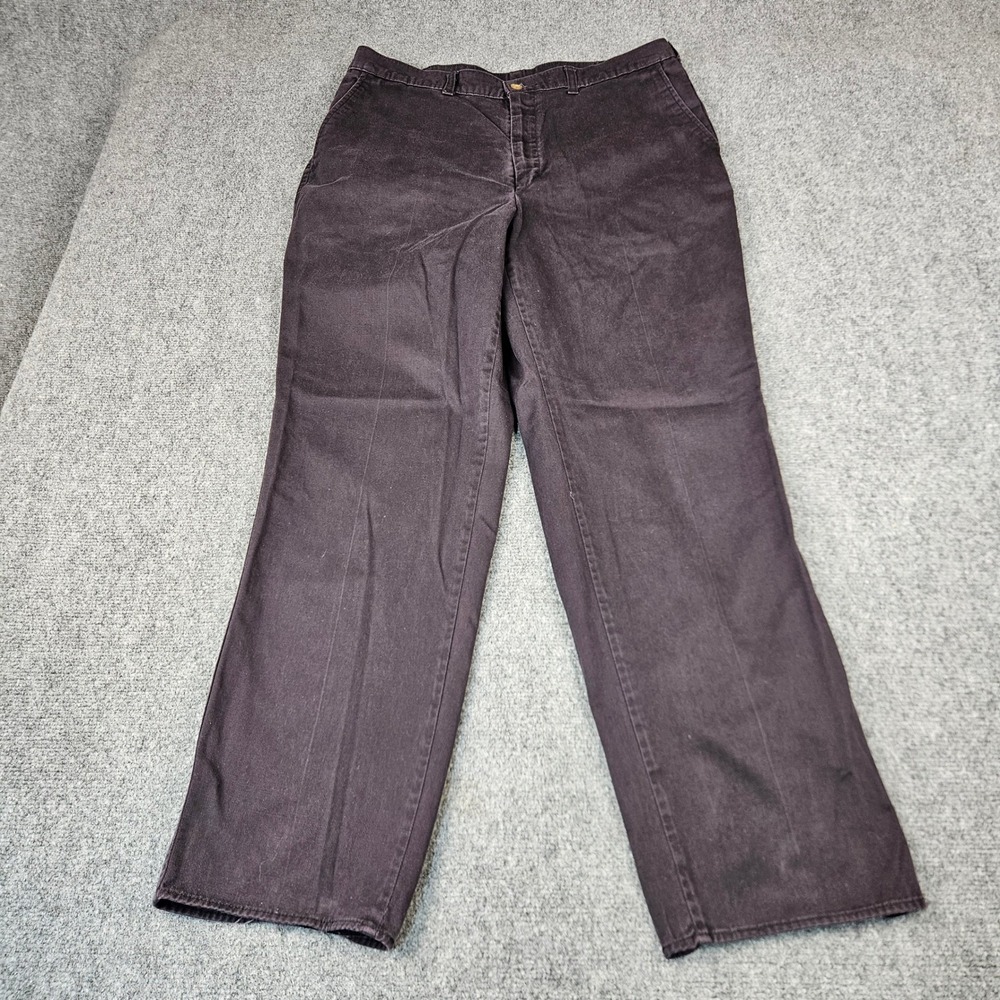 Farah Classics Mens Straight Leg‎ Cotton Twill Trousers Dark Plum 36x30 44053224